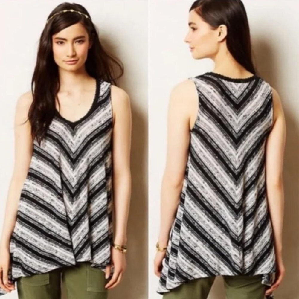 Anthropologie Meadow Rue Striped Tank Top Small